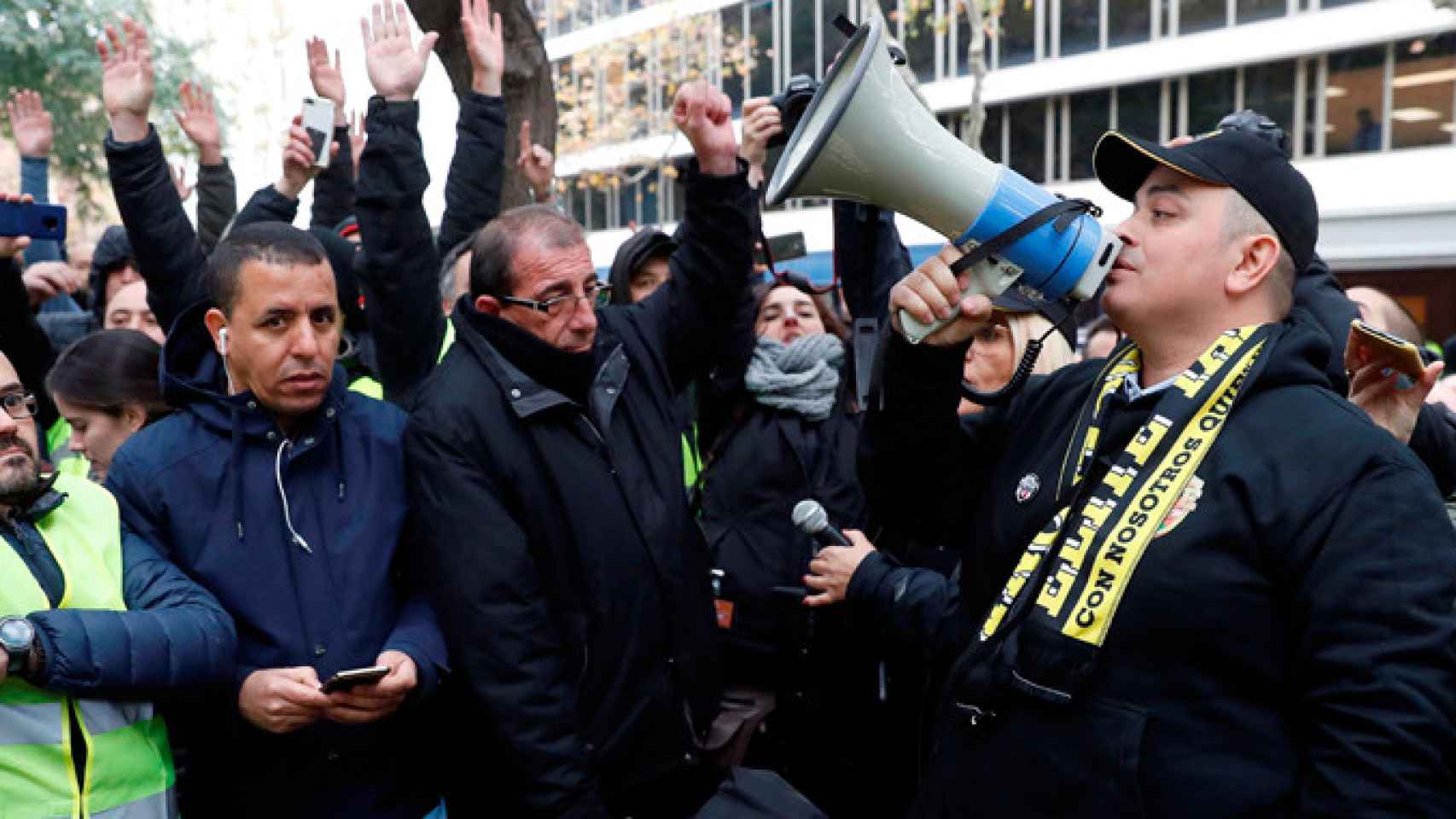 Alberto 'Tito' Álvarez, el líder de los taxistas en huelga de Barcelona / EFE