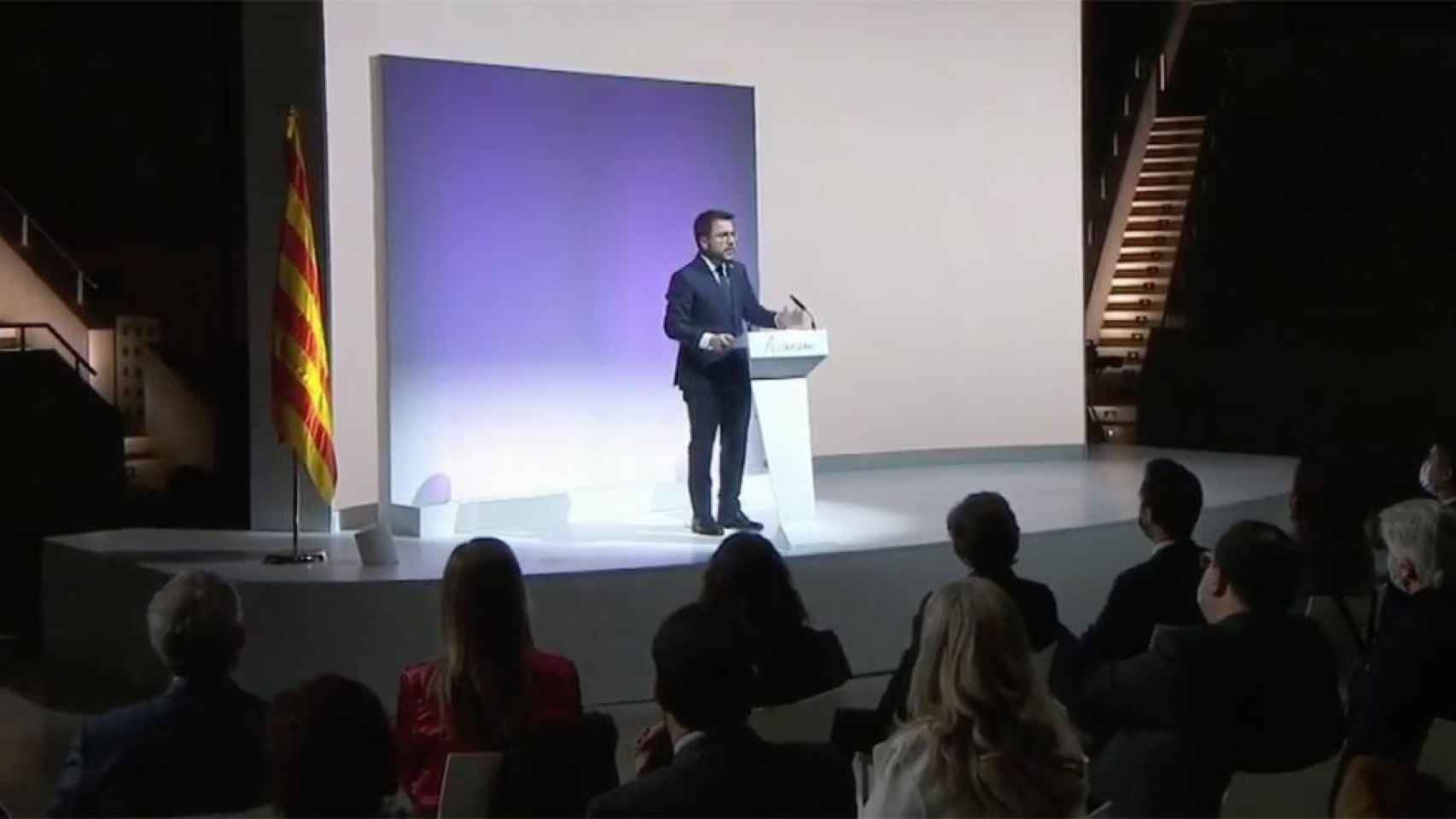 Pere Aragonès hace balance de su primer año de gobierno tras las elecciones del 14F con un llamamiento a la unidad independentista