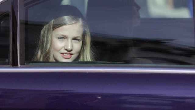 La princesa Leonor en el interior de un coche / EP