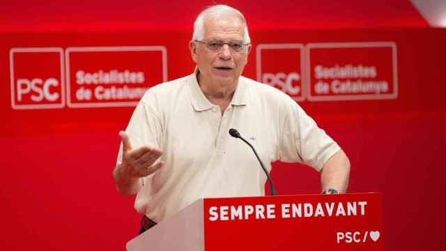 El ministro en funciones, Josep Borrell, en la clausura de l'Escola d'Estiu del PSC / EUROPA PRESS