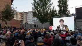Carles Puigdemont, en un acto de campaña de Junts per Catalunya / JxCAT