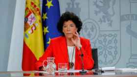 La portavoz del Gobierno, Isabel Celaá, responde a la conferencia de Quim Torra desde La Moncloa / EFE