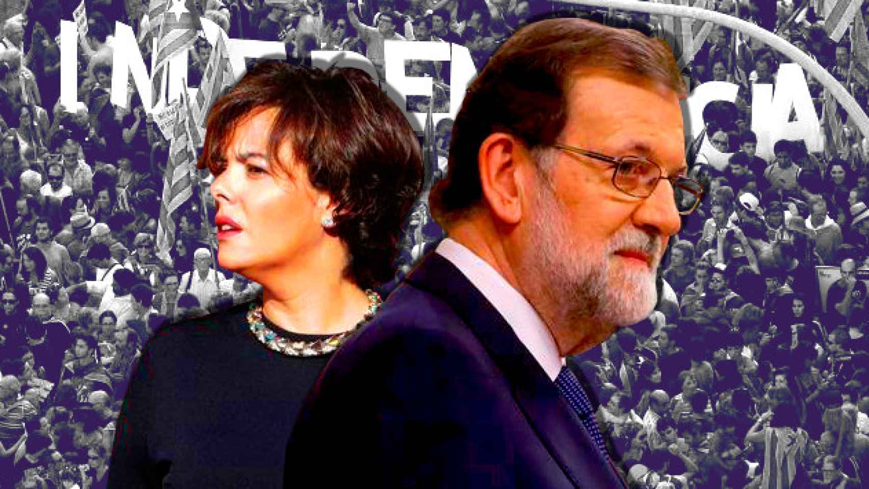 Sáenz de Santamaría y Mariano Rajoy, marcados por el proceso independentista en Cataluña