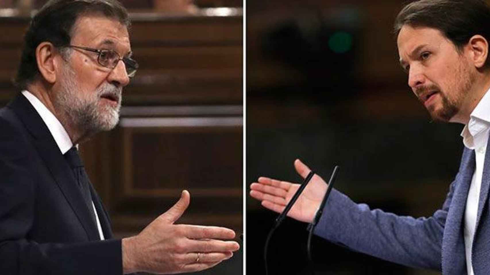 Moción de censura: Iglesias y Montero golpean a Rajoy con la corrupción del PP