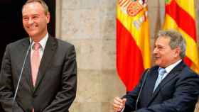 Alfonso Rus con Francisco Fabra, con quien aparece en la fotografía en las vísperas de una visita de Mariano Rajoy a Valencia