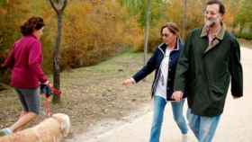 Mariano Rajoy y su esposa en Doñana en marzo pasado.