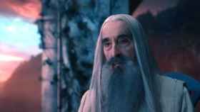 Christopher Lee, caracterizado como Saruman en 'El Hobbit. Un viaje inesperado' (2012)