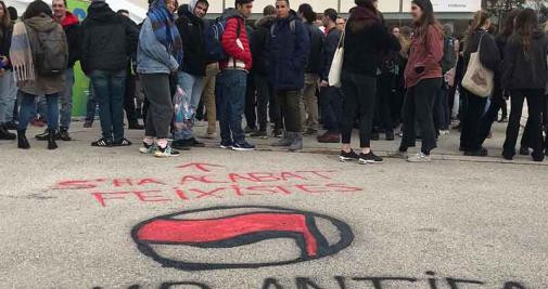 Pintadas en la Universitat Autònoma de Barcelona (UAB) contra los estudiantes constitucionalistas de S'ha Acabat / TWITTER