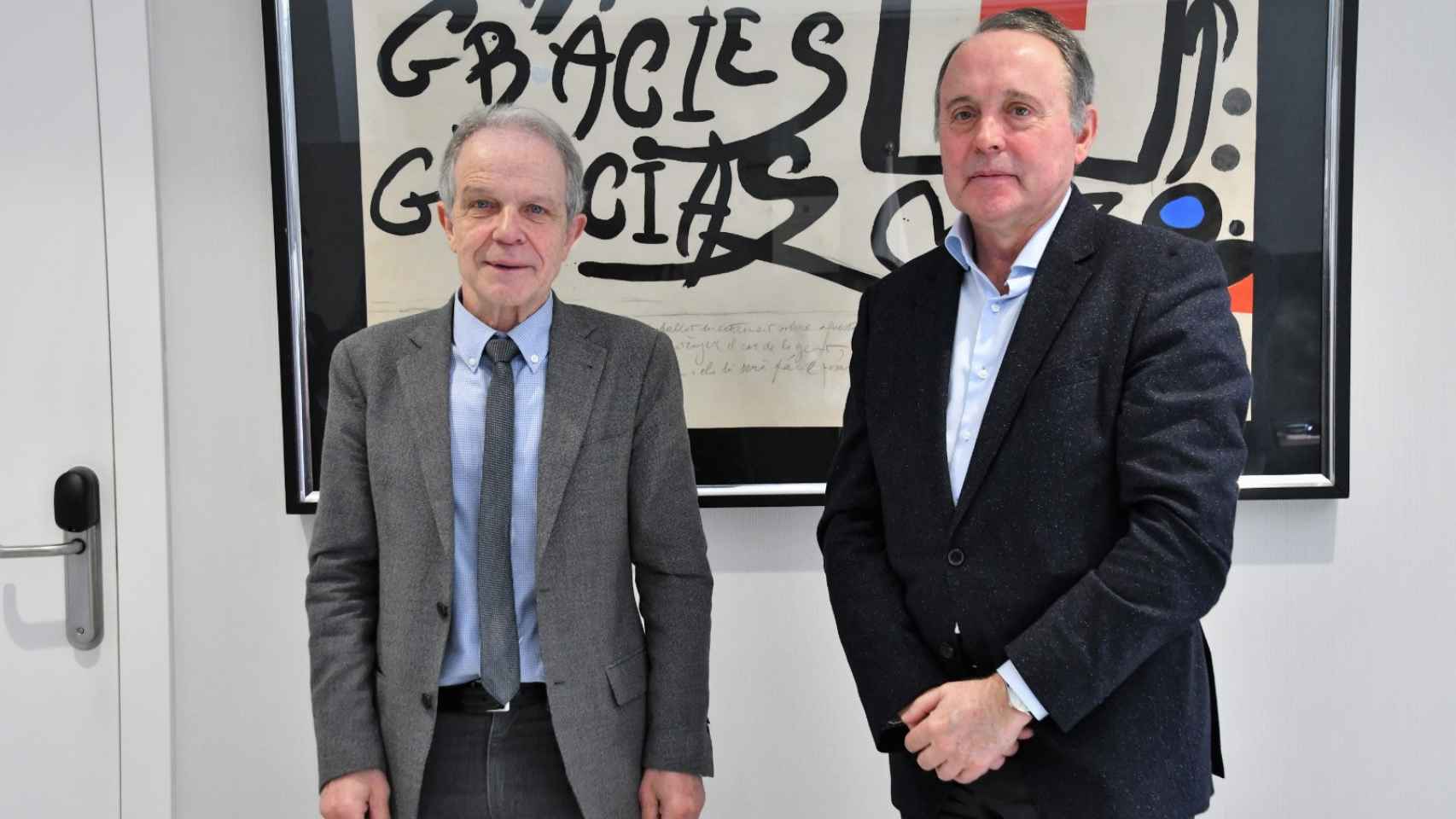 Josep Quitet, presidente de Cruz Roja Cataluña y Joan Castells (derecha) presidente de FIATC / FIATC