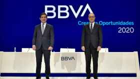 El presidente y el consejero delegado de BBVA, Carlos Torres y Onur Genç / EP
