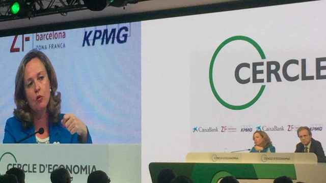 La ministra de Economía Nadia Calviño, en las jornadas económicas del Círculo de Economía /CG