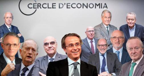 Todos los expresidentes del Círculo de Economía / MONTAJE CG