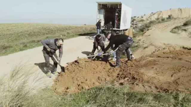 Obras de 'Cuéntame' en las barrancas de Burujón / ECOLOGISTAS