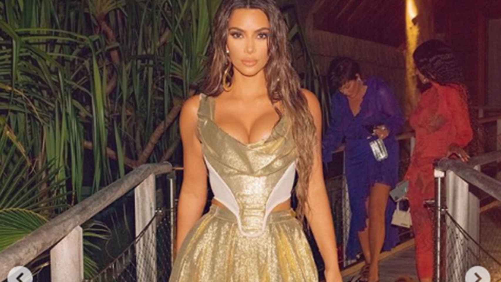 La modelo Kim Kardashian en su fiesta de 40 cumpleaños /INSTAGRAM