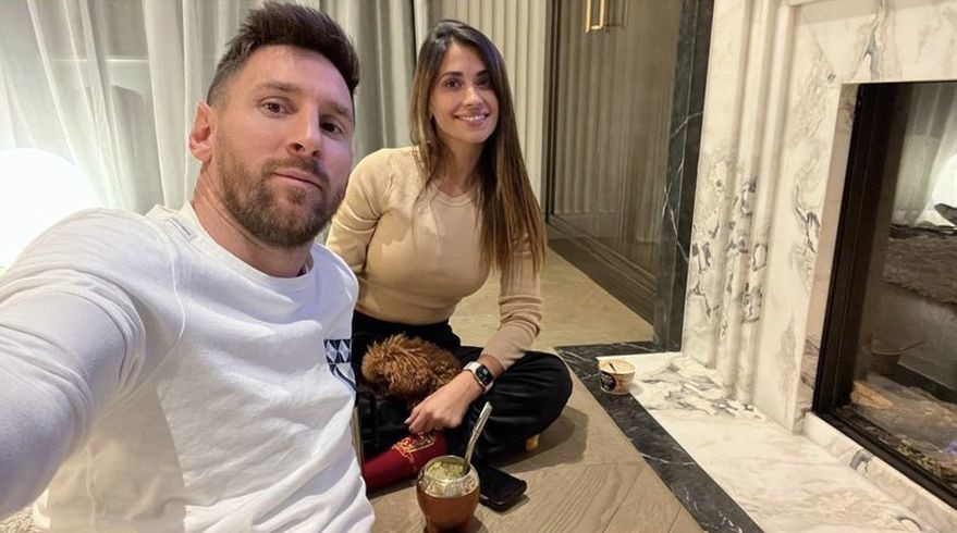 Leo Messi y Antonella Roccuzzo / REDES
