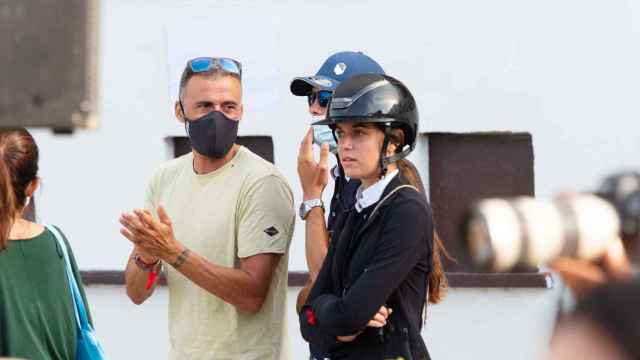 Luis Enrique con su hija Sira : EFE