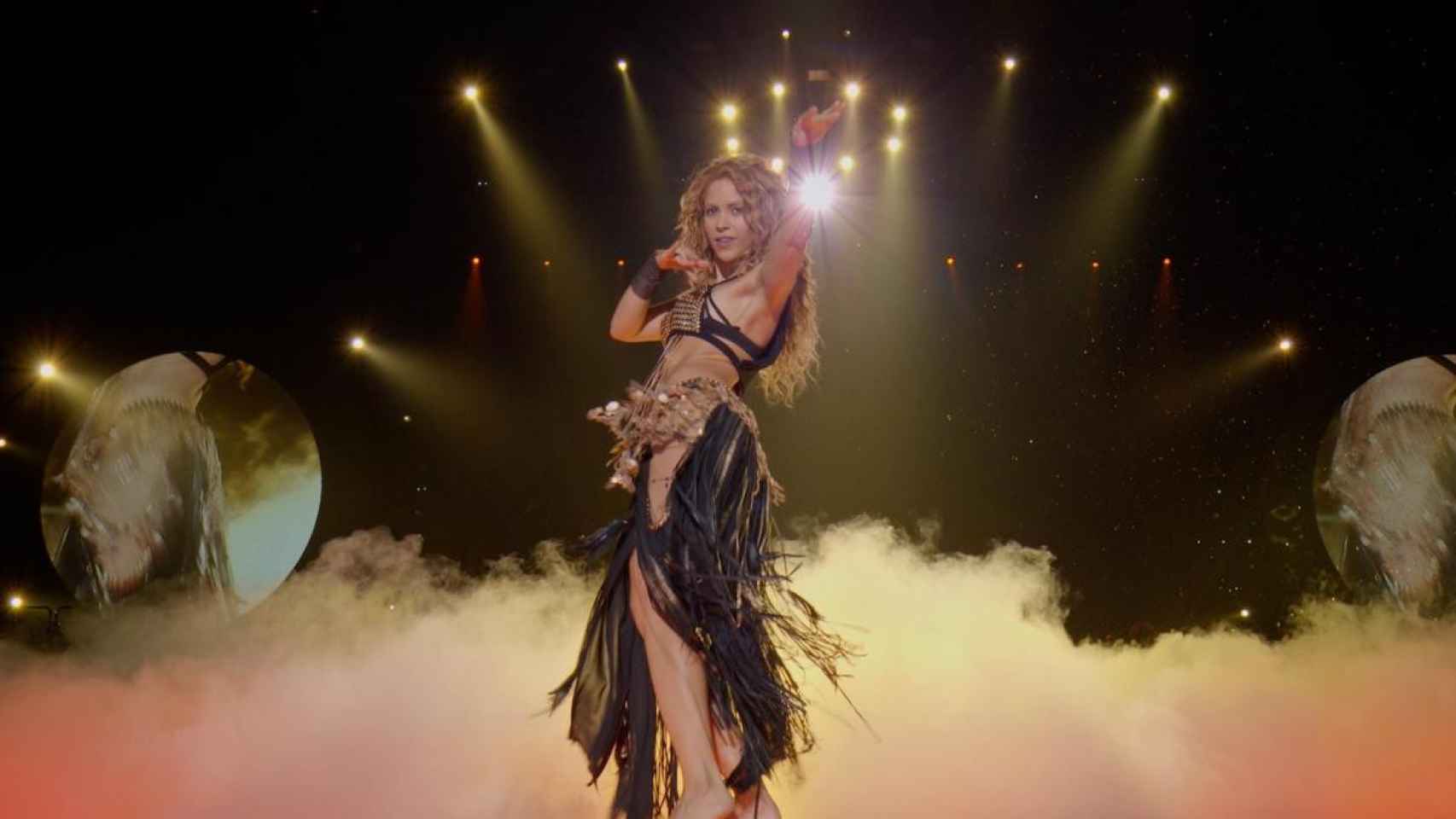 Shakira en un concierto de su gira Dorado