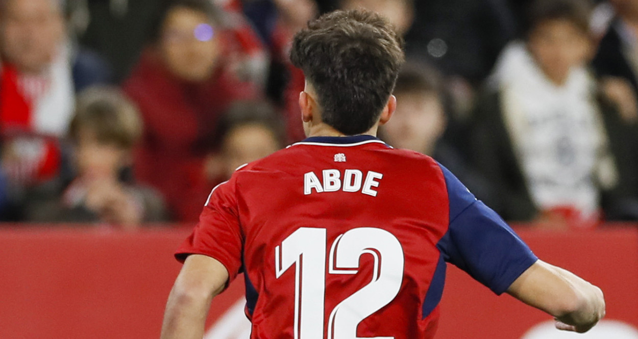 Abde festeja su gol anotado en el Sánchez Pizjuán / EFE