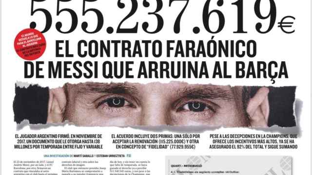 Portada de 'El Mundo' con Messi