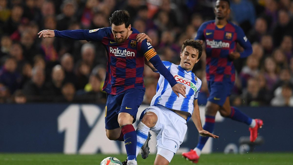 Messi, en una acción ante la Real Sociedad | EFE