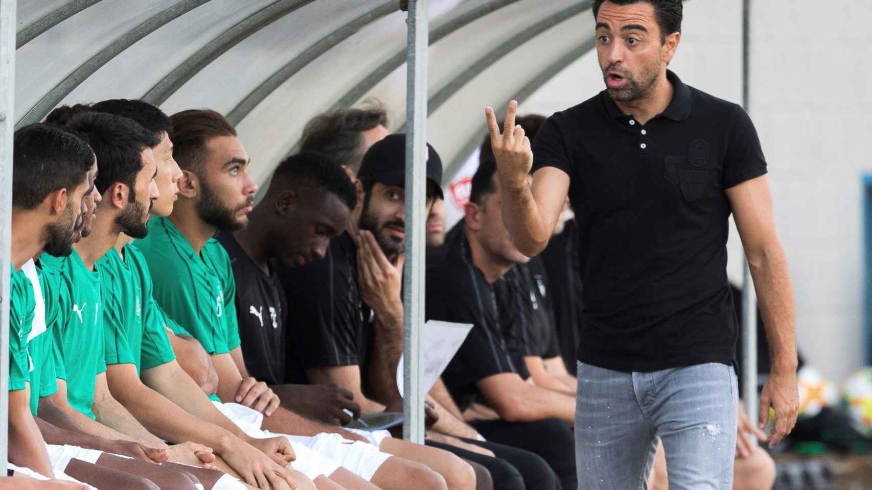 Xavi, entrenador del Al-Saad / EFE