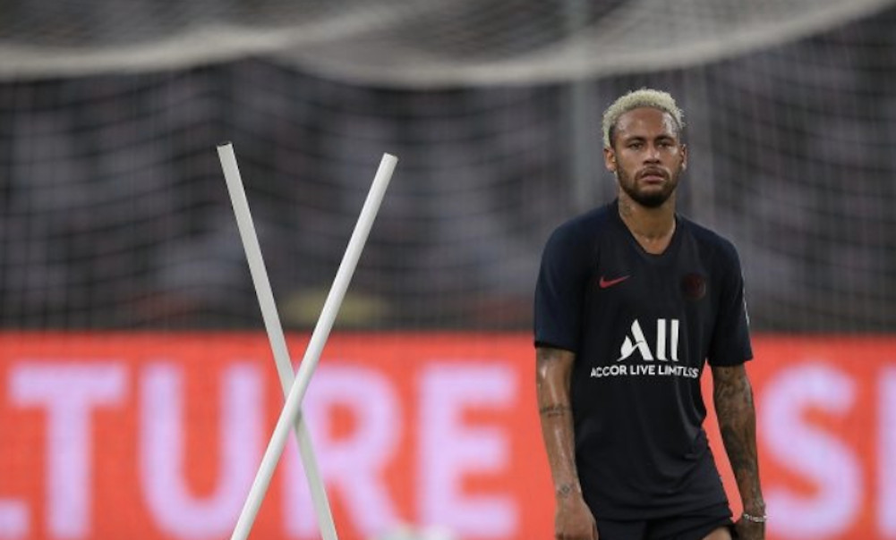 Una foto de Neymar Jr. durante un entrenamiento del PSG / PSG
