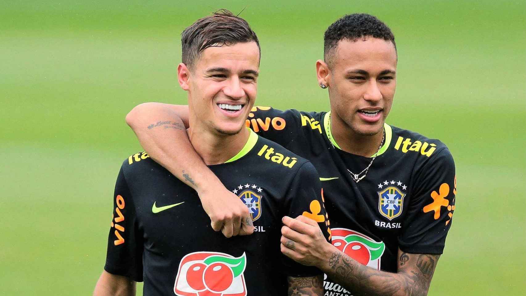 Coutinho y Neymar con la selección brasileña / EFE