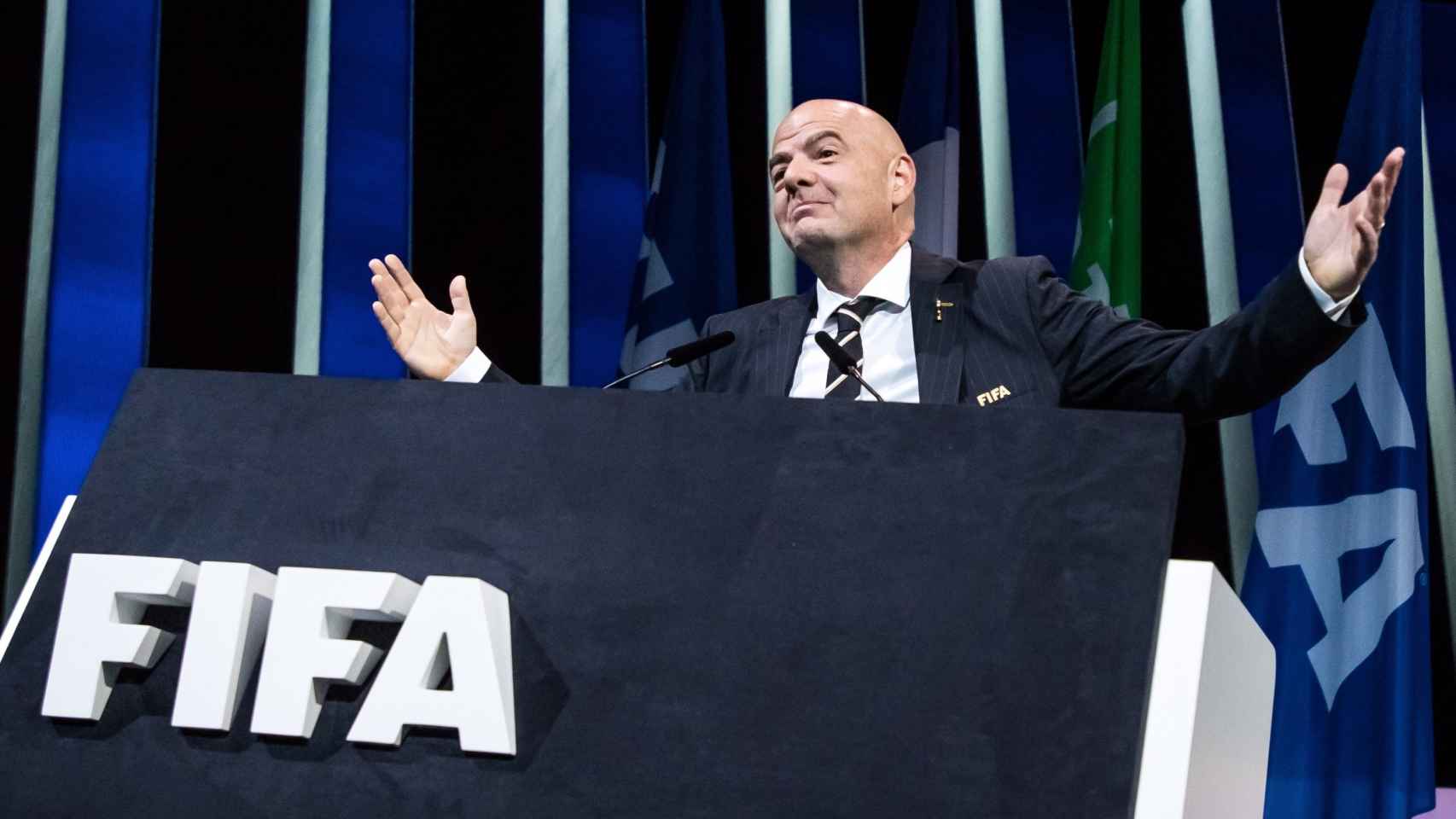 Una foto de Gianni Infantino, presidente de la FIFA / Twitter