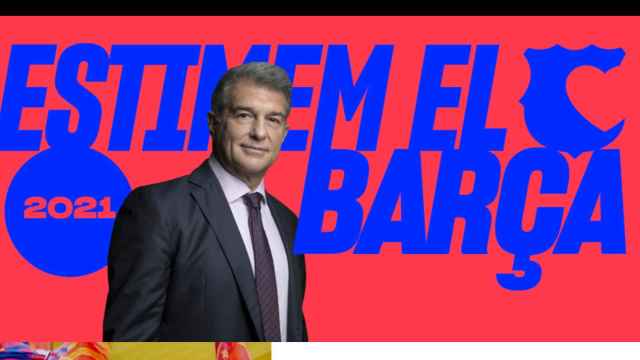 Imagen de Joan Laporta en su presentación a las elecciones / 'Estimem el Barça'