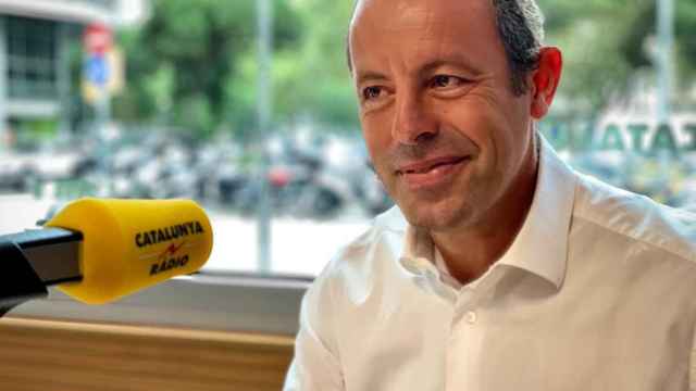 Sandro Rosell durante la entrevista de Catalunya Ràdio / Catalunya Ràdio