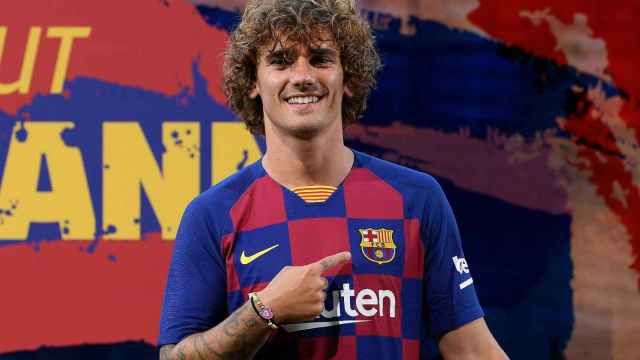 Antoine Griezmann en su presentación como nuevo jugador del FC Barcelona / EFE