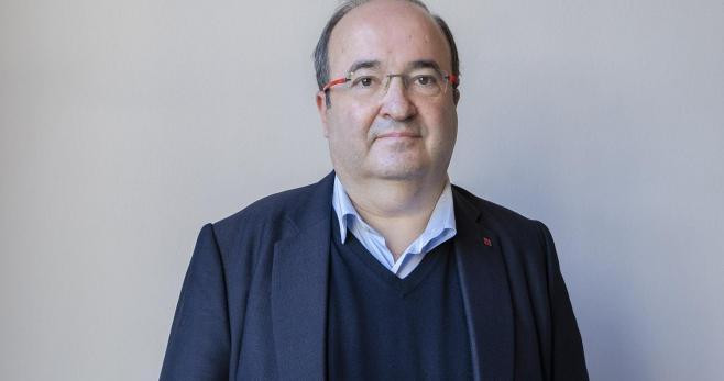 Miquel Iceta, líder del PSC, en las instalaciones de Crónica Global / CG