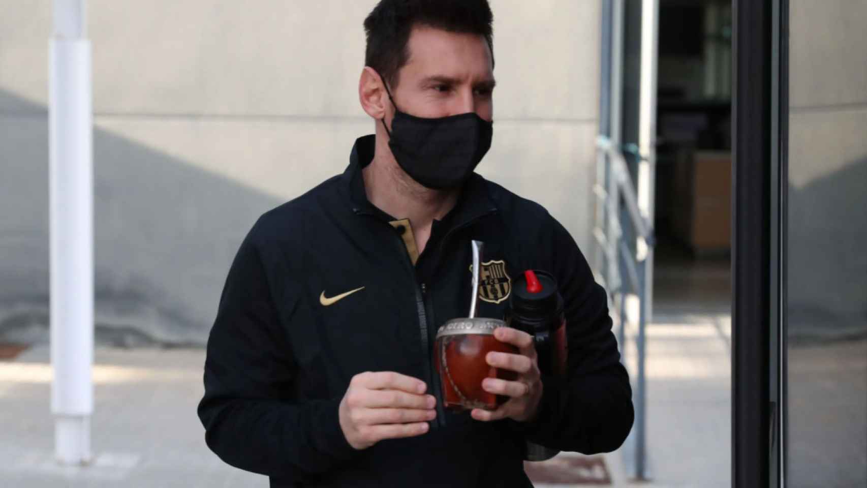 Leo Messi durante el viaje del Barça a Cádiz / FC Barcelona
