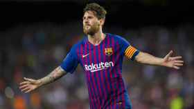 Leo Messi celebrando un gol /REDES