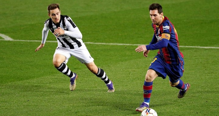 Messi en el partido contra el Levante / EFE