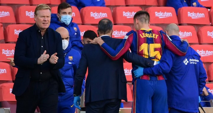 Lenglet se marchó lesionado ante Osasuna | FCB