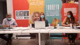 La alcaldesa de Sant Boi, Lluïsa Moret, presenta el programa 'Reactivem Sant Boi' / CG