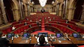 Pleno del Parlament reducido donde se han aprobado los presupuestos de la Generalitat de 2020 / JOB VERMEULEN
