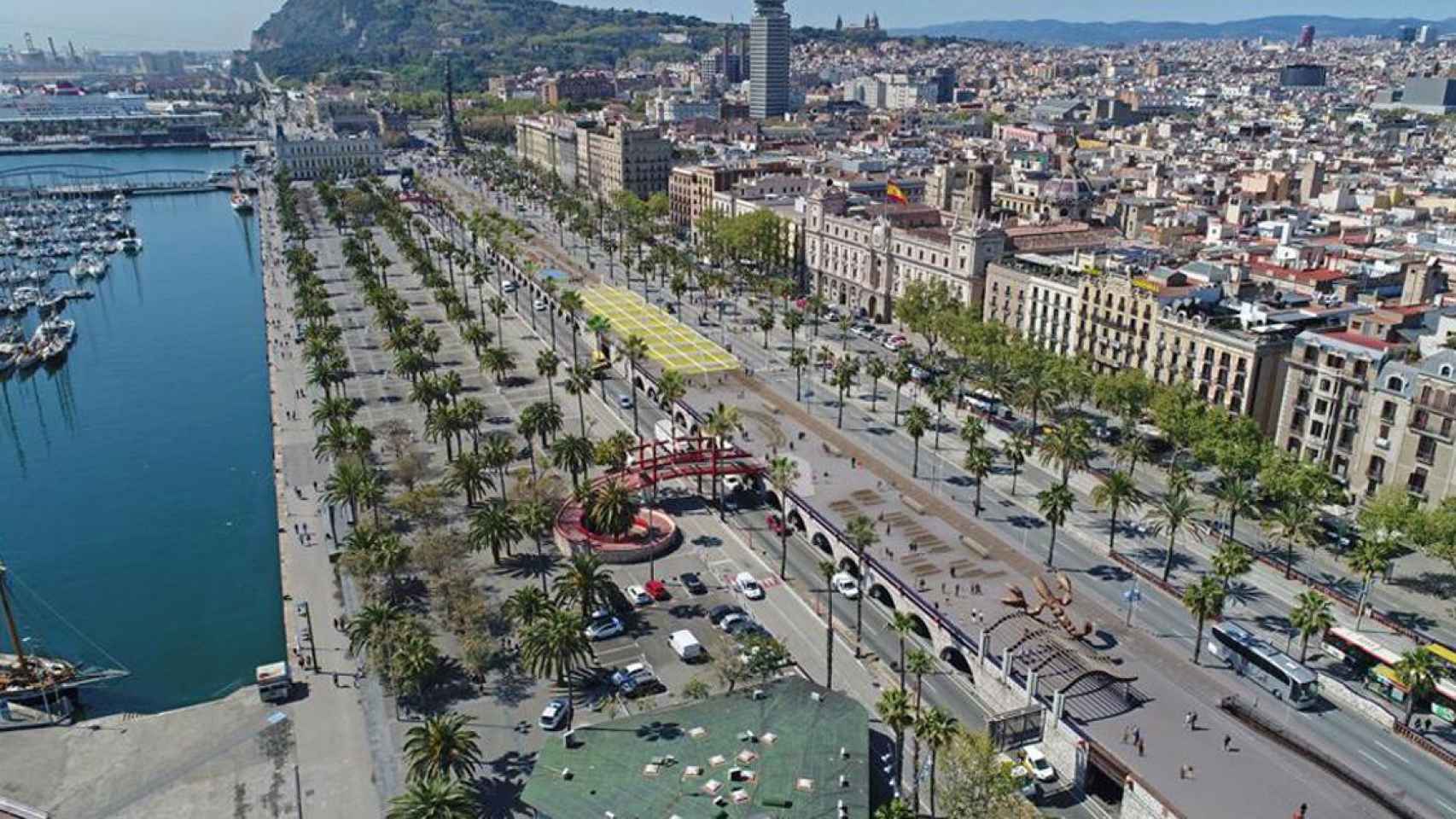 Imagen de la 'Balconada' del Moll de la Fusta, cuyo trámite administrativo ha anulado el Ayuntamiento de Barcelona / AjBCN