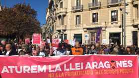 Manifestación contra la 'ley Aragonès' en las calles de Barcelona / EUROPA PRESS