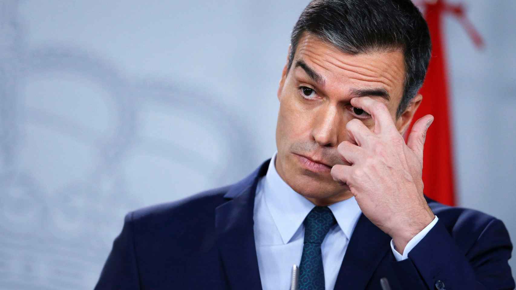 Pedro Sánchez, ante los medios en La Moncloa / EFE