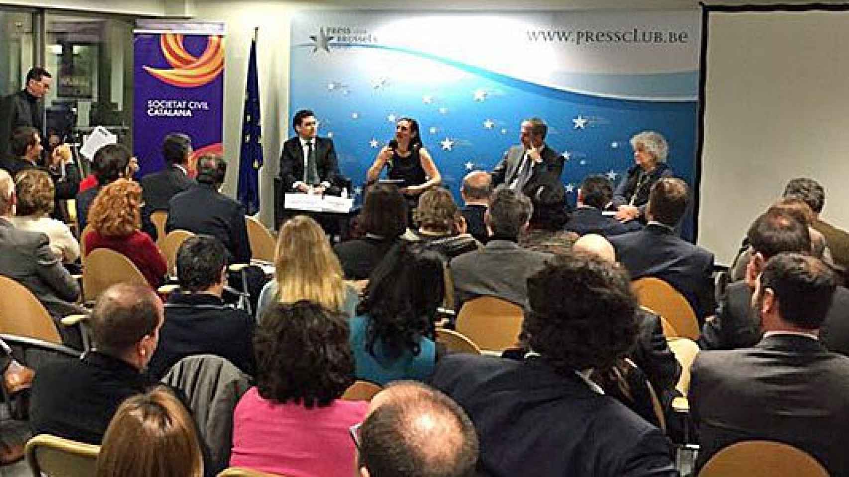 Presentación de la delegación de Sociedad Civil Catalana ante la Unión Europea en Bruselas