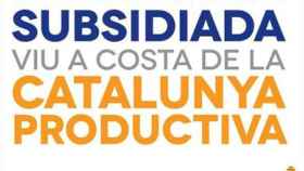 Cartel de una reciente campaña promocional de CiU en defensa de la secesión de Cataluña