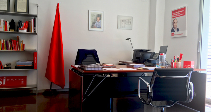 Despacho de Miquel Iceta en la sede del PSC / CG