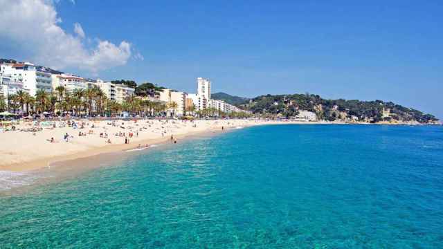 Imagen aérea de la playa principal de Lloret de Mar, en la provincia de Girona / Cedida