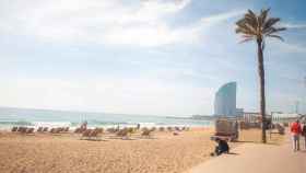 Ambiente primaveral en la playa de la Barceloneta, en Barcelona. Suben las tempraturas en Cataluña / JUANEDC - WIKIMEDIA COMMONS