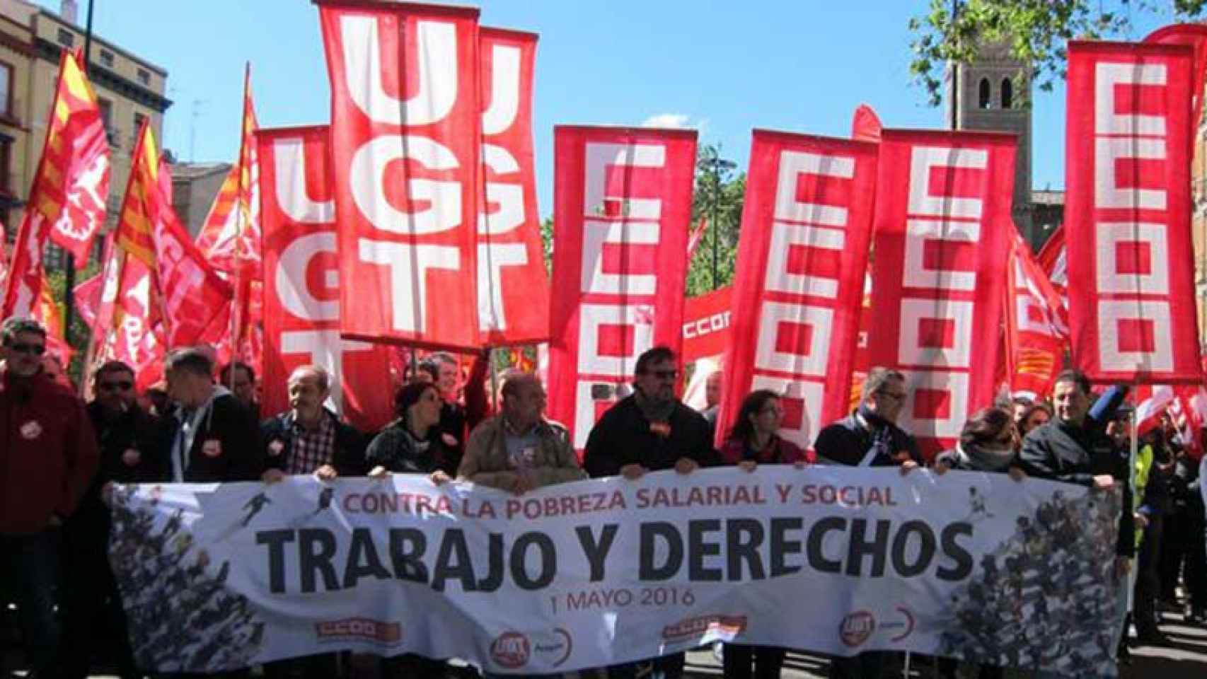 Manifestación sindical del 1 de mayo.