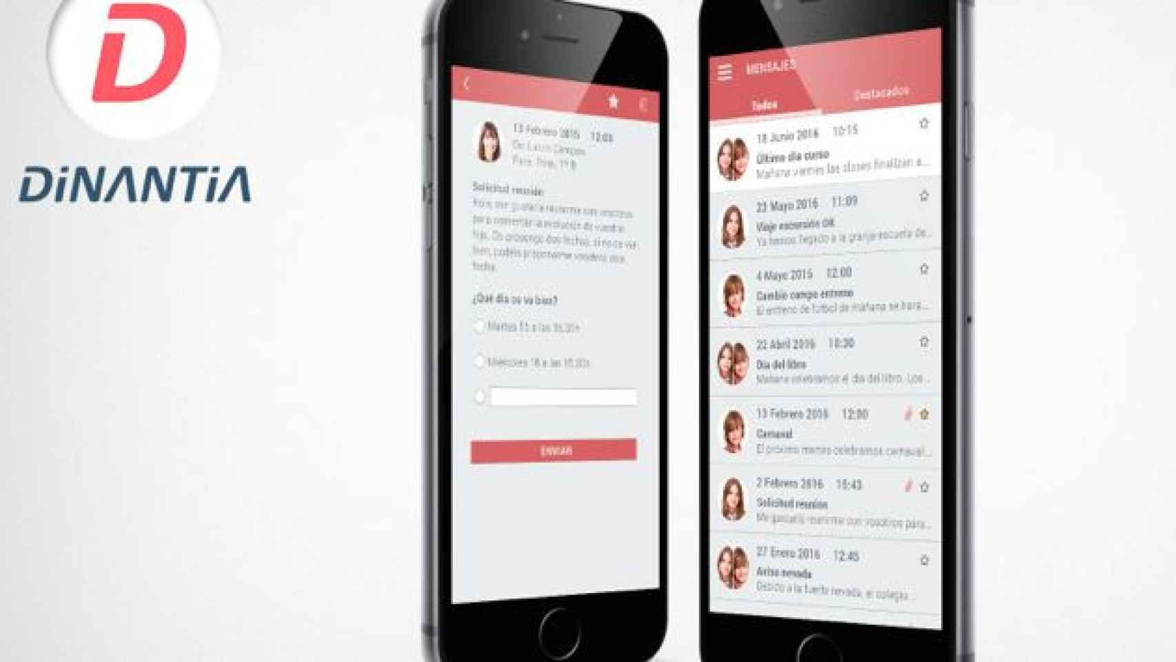 La 'app' Dinantia incluye el nuevo módulo 'Stop Bullying' para denunciar el bullying.