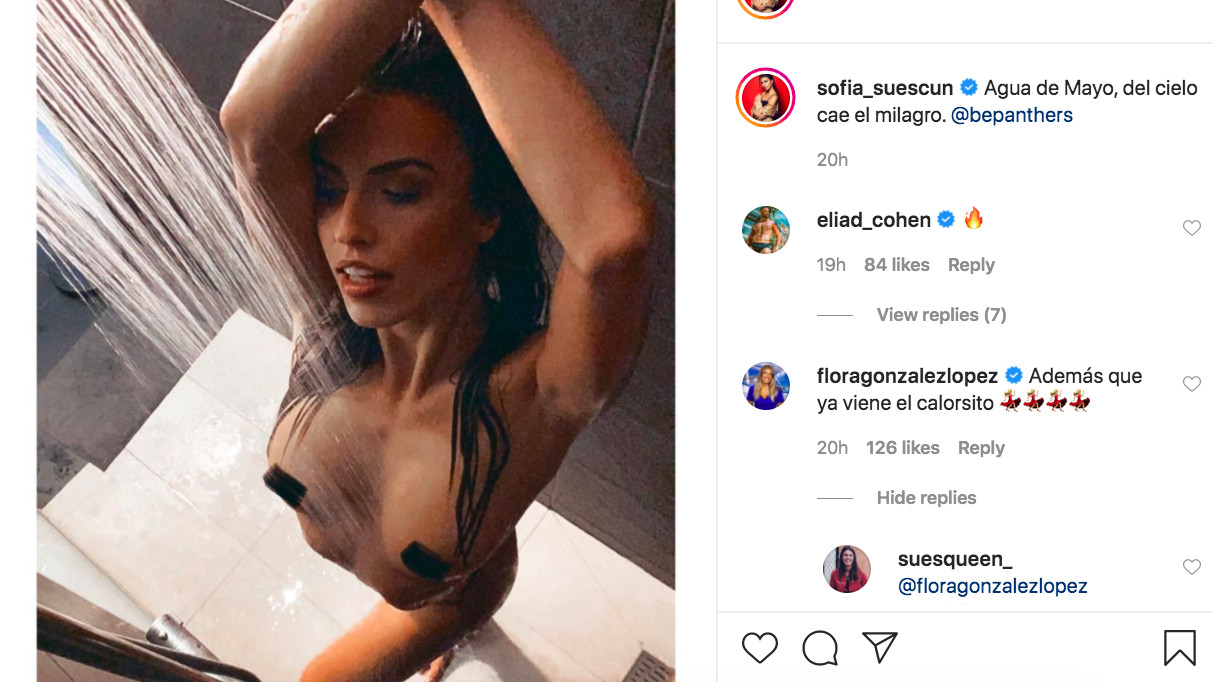 Sofía Suescun se marca un impactante desnudo integral en la ducha / INSTAGRAM