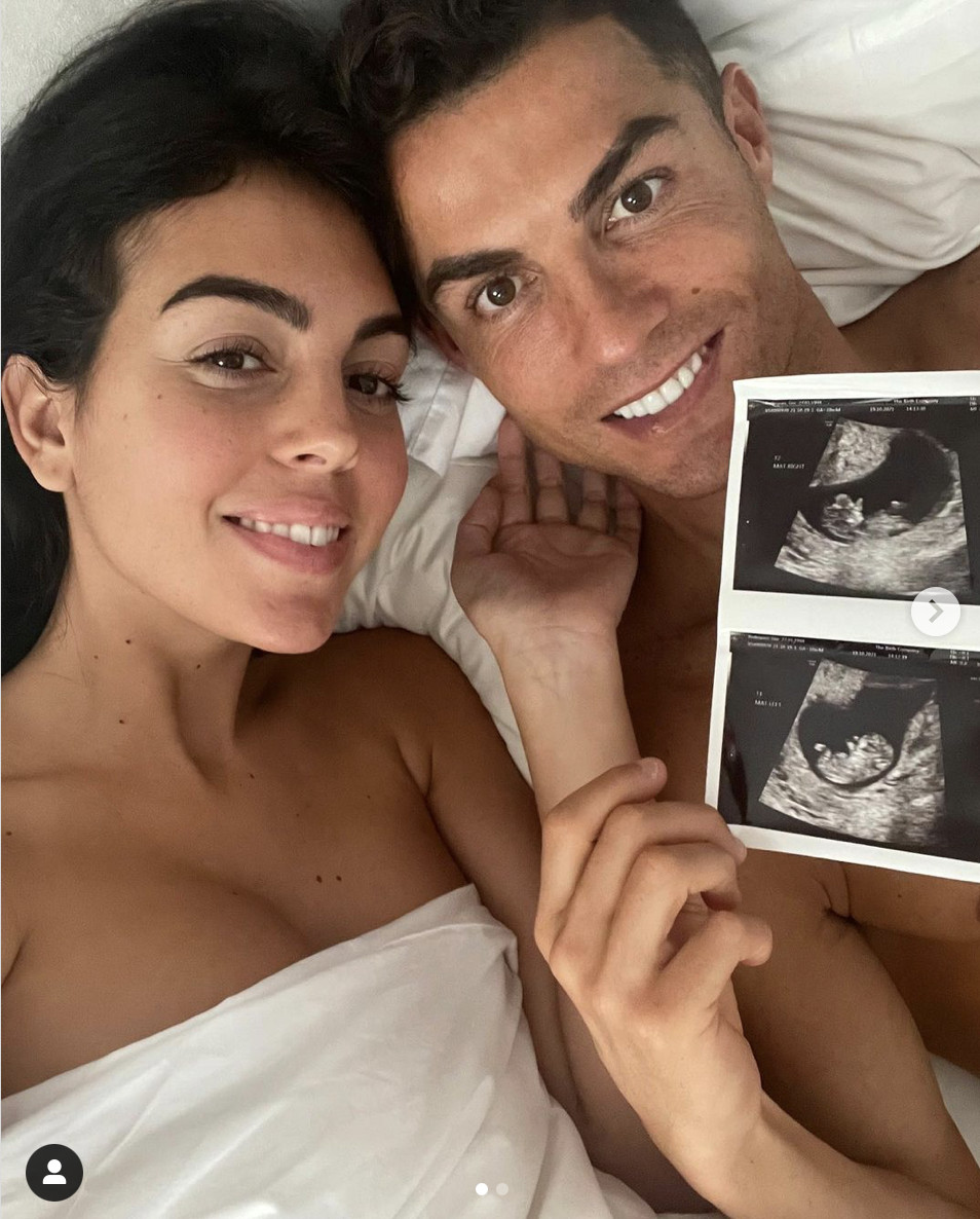 Georgina Rodríguez y Cristiano Ronaldo comunican que serán padres de gemelos / INSTAGRAM